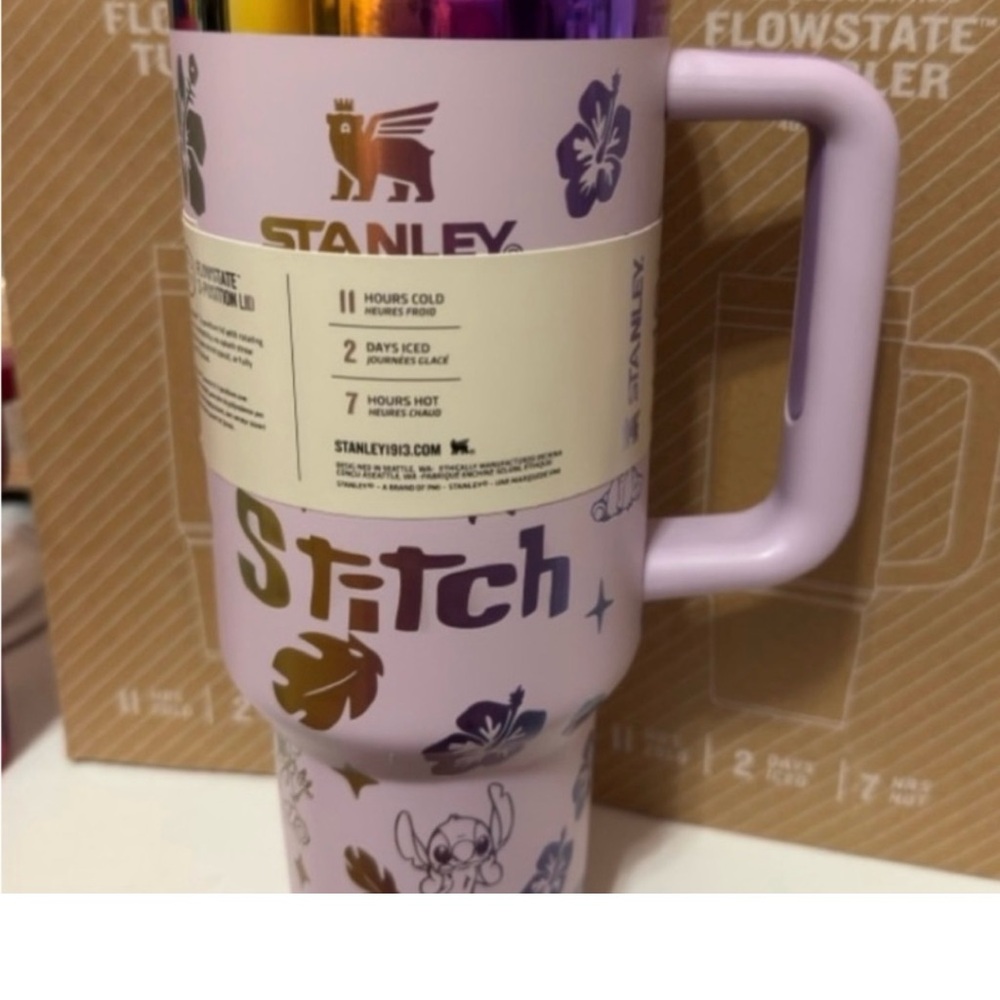 Stanley Lavender Stitch Floral 40oz Tumbler